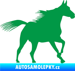 Samolepka Kůň 010 pravá zelená