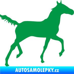 Samolepka Kůň 011 pravá zelená