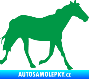 Samolepka Kůň 012 pravá zelená