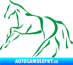 Samolepka Kůň 024 levá zelená