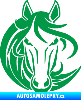 Samolepka Kůň 043 levá zelená
