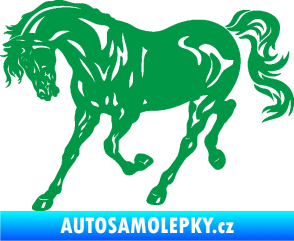 Samolepka Kůň 056 levá zelená