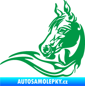 Samolepka Kůň 085 levá zelená