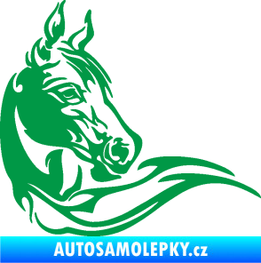 Samolepka Kůň 085 pravá zelená