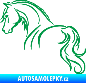 Samolepka Kůň 104 levá zelená