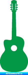 Samolepka Kytara akustická zelená