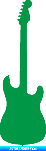 Samolepka Kytara elektrická zelená