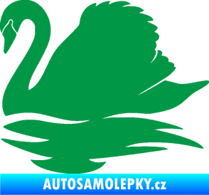 Samolepka Labuť 003 levá zelená