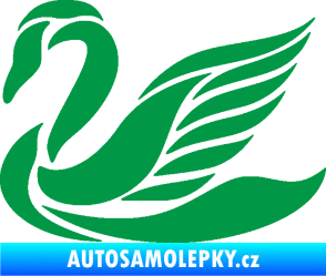 Samolepka Labuť 005 levá zelená