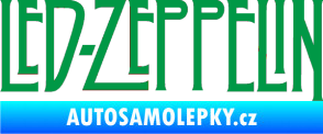 Samolepka Led Zeppelin zelená