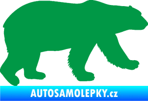 Samolepka Lední medvěd 002 pravá zelená