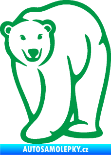 Samolepka Lední medvěd 004 levá zelená