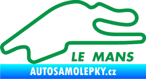 Samolepka Okruh Le Mans zelená