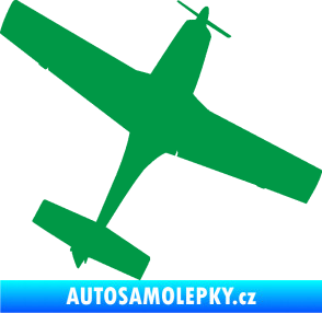 Samolepka Letadlo 003 pravá zelená