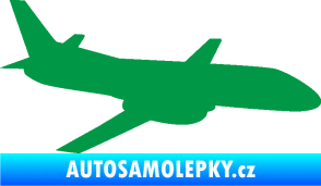 Samolepka Letadlo 004 pravá zelená