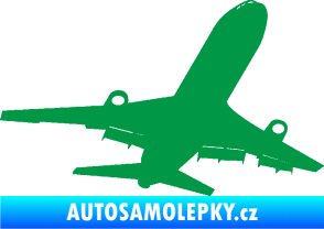 Samolepka Letadlo 007 pravá zelená