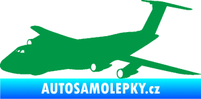 Samolepka Letadlo 008 levá zelená