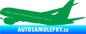 Samolepka Letadlo 009 levá zelená