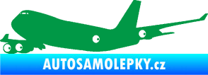 Samolepka Letadlo 012 levá zelená