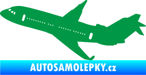 Samolepka Letadlo 013 levá zelená