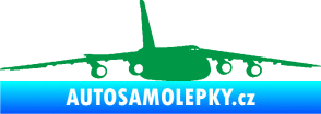 Samolepka Letadlo 015 pravá zelená