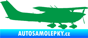 Samolepka Letadlo 021 pravá Cessna 182 zelená