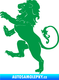 Samolepka Lev heraldika 004 levá zelená