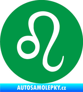 Samolepka Lev zvěrokruh 001 - horoskop zelená