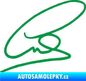 Samolepka Levis Hamilton podpis zelená