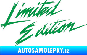Samolepka Limited edition 001 zelená