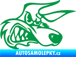Samolepka Liška pravá zelená