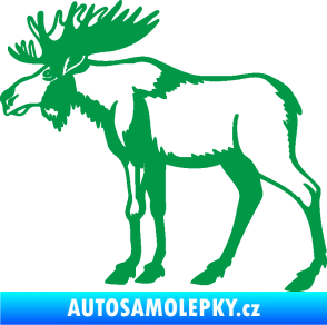 Samolepka Los 005 levá zelená