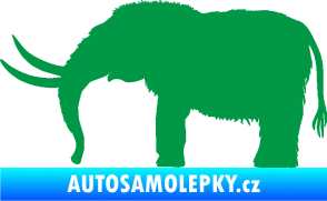 Samolepka Mamut 001 levá zelená
