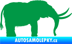 Samolepka Mamut 001 pravá zelená