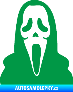 Samolepka Maska 001 scream zelená