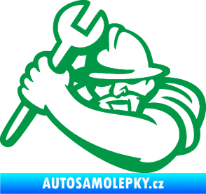 Samolepka Mechanik 001 levá zelená