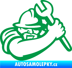 Samolepka Mechanik 001 pravá zelená