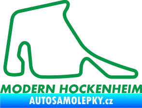 Samolepka Okruh Modern Hockenheim zelená