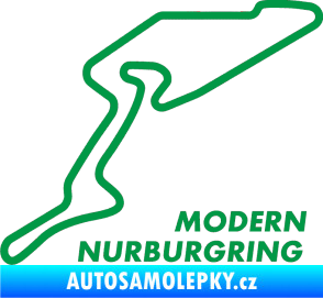 Samolepka Okruh Modern Nurburgring zelená