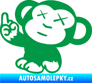 Samolepka Monkey Fuck Off JDM levá zelená