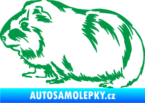 Samolepka Morče 002 levá zelená