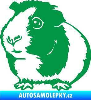 Samolepka Morče 003 levá zelená