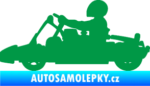 Samolepka Motokára 001 levá zelená