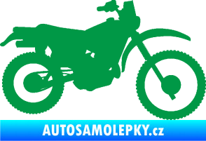 Samolepka Motorka 046 pravá zelená