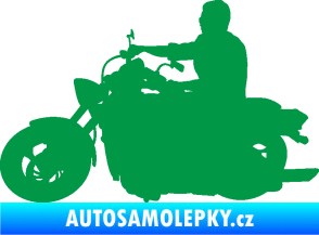 Samolepka Motorka 049 levá zelená