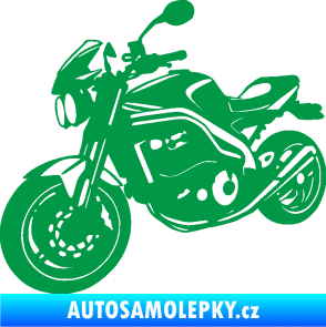 Samolepka Motorka 055 levá zelená