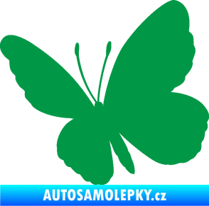 Samolepka Motýl 009 levá zelená