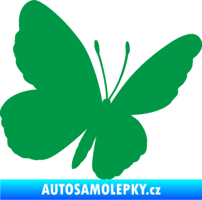 Samolepka Motýl 009 pravá zelená