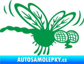 Samolepka Moucha 003 pravá zelená