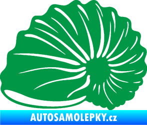Samolepka Mušle 002 levá ulita zelená
